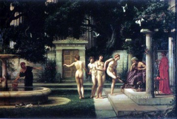  VI Painting - A visit to Aesclepius girl Edward Poynter